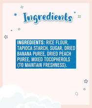 Load image into Gallery viewer, Ingredients of Gerber Teethers Banana Peach 48g Box