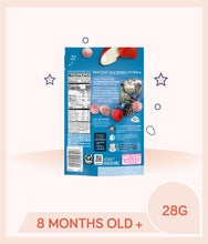 Load image into Gallery viewer, Back view of Gerber Very Berry Blend Fruit & Veggie Melts 28g Pouch with product info