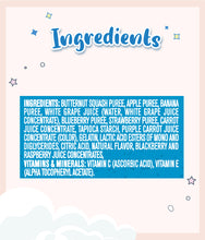 Load image into Gallery viewer, Ingredients of Gerber Very Berry Blend Fruit & Veggie Melts 28g Pouch