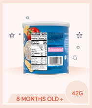 Load image into Gallery viewer, Nutrition facts of Gerber Lil Crunchies Veggie Dip 42g Canister