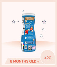 Load image into Gallery viewer, Product info of Gerber Puffs Strawberry Apple 42g Canister