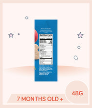 Load image into Gallery viewer, Nutrition facts of Gerber Teethers Strawberry Apple Spinach 48g Box