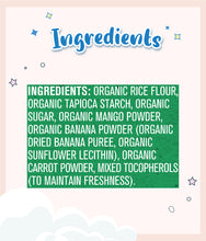 Load image into Gallery viewer, Ingredients of Gerber Organic Teethers Mango Banana Carrot 48g