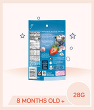 Load image into Gallery viewer, Back view of Gerber Yogurt Melts Strawberry 28g Pouch with nutritional facts and info