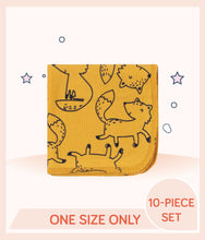 Load image into Gallery viewer, Gold Gerber Boys Fox Washcloths