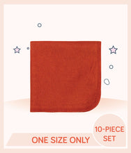 Load image into Gallery viewer, Orange Gerber Boys Washcloths one size only
