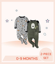 Load image into Gallery viewer, Gerber 2-Pack Baby Boys Bear Sleep 'N Plays for 0 to 9 months