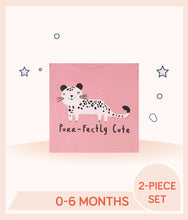 Load image into Gallery viewer, Pink clothing features leopard art with "Purr-fectly Cute