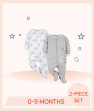 Load image into Gallery viewer, Gerber 2-Pack Baby Neutral Baby Animals Sleep' N Plays for 0 to 9 months