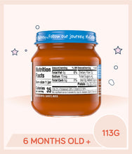 Load image into Gallery viewer, Nutrition facts of Gerber Natural Carrot Baby Food 113g jar