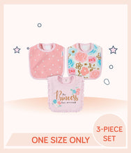 Load image into Gallery viewer, Designs of Gerber 3-Pack Girls Princess Bibs