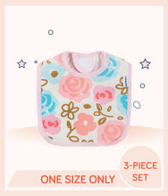 Load image into Gallery viewer, Gerber Girls Princess Bibs with floral design