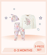 Load image into Gallery viewer, Gerber 3-Piece Baby Girls Bunny Ballerina Take-Me-Home Set for 0 to 3 months