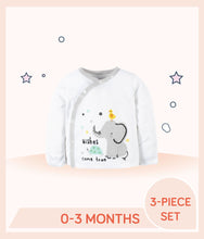 Load image into Gallery viewer, White shirt features screen and puff print baby animal art with text "wishes come true"