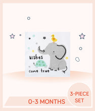 Load image into Gallery viewer, White clothing with print baby animal art with "wishes come true"