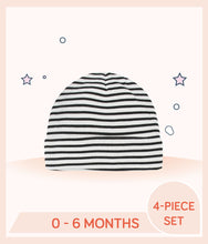 Load image into Gallery viewer, Gerber Baby Boys Bear Cap with green black stripes