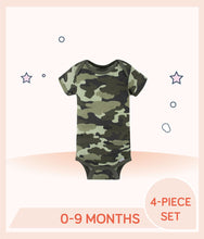 Load image into Gallery viewer, Camo Gerber Baby Boys Bear Short Sleeve Onesies® Bodysuit
