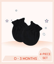 Load image into Gallery viewer, Black Gerber Baby Boys Dino No Scratch Mittens