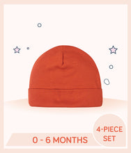 Load image into Gallery viewer, Orange colour Gerber Baby Boys Fox Cap