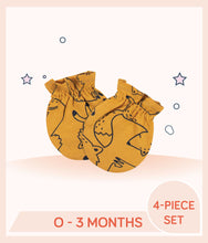 Load image into Gallery viewer, Gold Gerber Baby Boys Fox No Scratch Mittens for 0 to 3 months