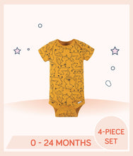 Load image into Gallery viewer, Gold Gerber Baby Boys Fox Short Sleeve Onesies® Bodysuit