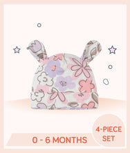Load image into Gallery viewer, Gerber Baby Girls Bunny Ballerina Cap with flower design