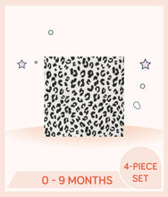 Load image into Gallery viewer, Close up of onesies leopard print