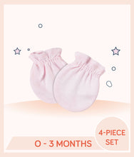 Load image into Gallery viewer, Light pink Gerber Baby Girls Princess No Scratch Mittens