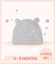 Load image into Gallery viewer, Gerber Baby Neutral Baby Animals Cap with little stars design