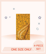 Load image into Gallery viewer, Yellow coloured design of Gerber Boys Fox Flannel Receiving Blankets