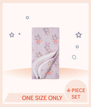 Load image into Gallery viewer, Gerber Girls Bunny Ballerina Flannel Receiving Blanket design
