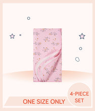 Load image into Gallery viewer, Gerber Girls Princess Flannel Receiving Blankets with text and star design