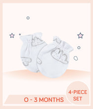 Load image into Gallery viewer, Gerber No Scratch Mittens with allover gray clouds