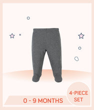 Load image into Gallery viewer, Gray colour footed pants