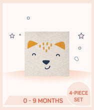 Load image into Gallery viewer, Close up of beige clothing with fox print