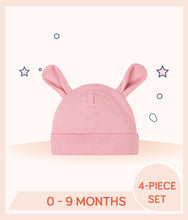 Load image into Gallery viewer, Pink cap with 3D bunny ears design