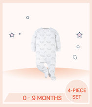 Load image into Gallery viewer, White colour Sleep n Play with cartoon design