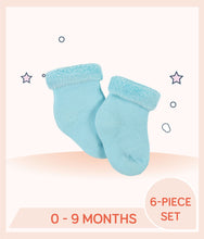 Load image into Gallery viewer, Blue Gerber Baby Girls Princess Socks