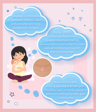 Load image into Gallery viewer, Key features of Upspring C-Panty High Waist Postpartum Compression Underwear like postpartum support, protect incision area with comfort