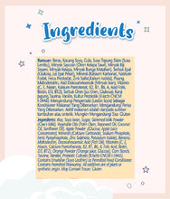 Load image into Gallery viewer, Ingredients of Cerelac Infant Cereal Rice & Mixed Fruits 250g Box