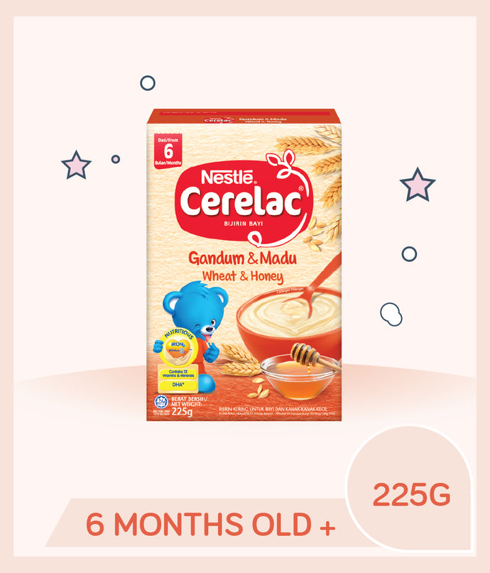 Cerelac Infant Cereal Wheat & Honey 225g Box