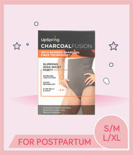 Load image into Gallery viewer, Upspring Charcoal Fusion Belly Slimming High Waist Underwear & Shapewear for postpartum use in S/M, L/XL sizes