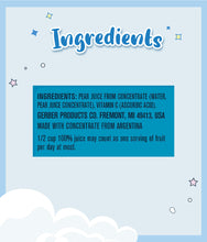 Load image into Gallery viewer, Ingredient list of Gerber 100% Pear Juice 946ml