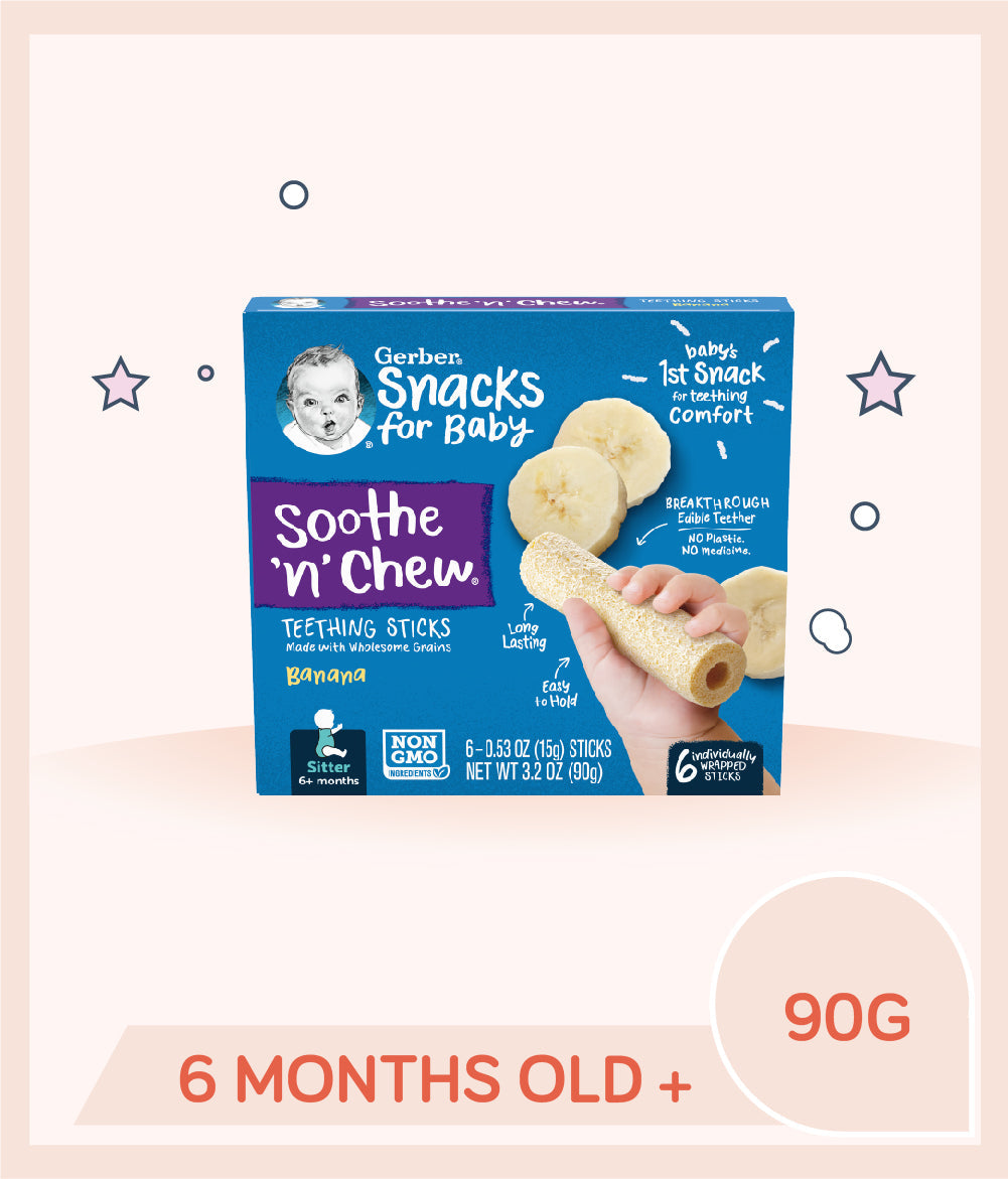 Gerber banana soothe and hot sale chew