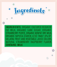 Load image into Gallery viewer, Ingredients of Gerber Organic Yogurt Melts Red Berries 28g Pouch