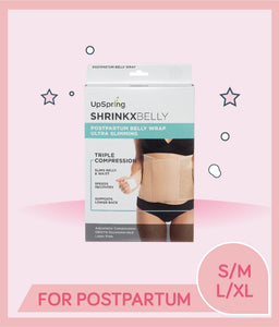 Upspring Shrinkx Belly Postpartum Belly Wrap (Black)