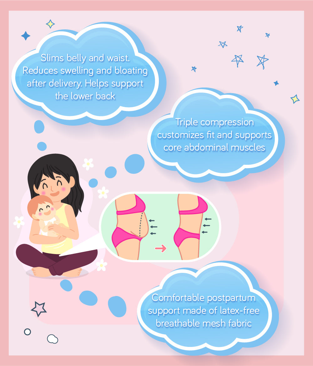 Upspring Shrinkx Belly Postpartum Belly Wrap (Black) – BB King Kong