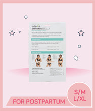 Load image into Gallery viewer, Back view of Upspring Shrinkx Belly Postpartum Belly Wrap with product info