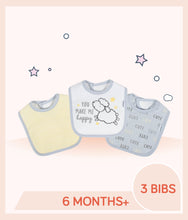 Load image into Gallery viewer, Gerber 3-Pack Neutral Lamb Terry Bibs for over 6 months old