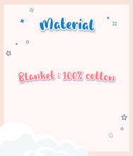 Load image into Gallery viewer, Blanket material is 100% cotton